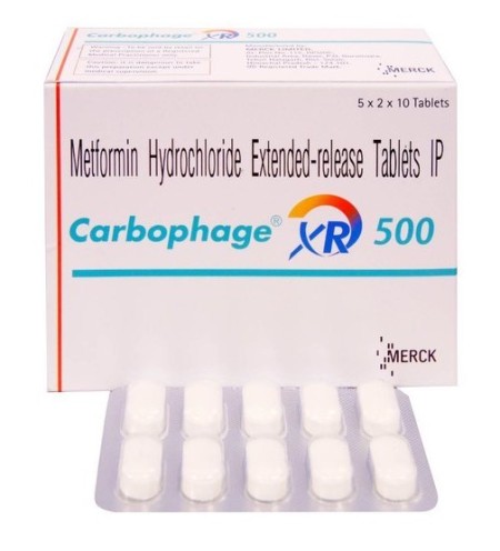 CarbophageXR500 메트포민 염산염 500mg 200정 x 1박스 MERCK
