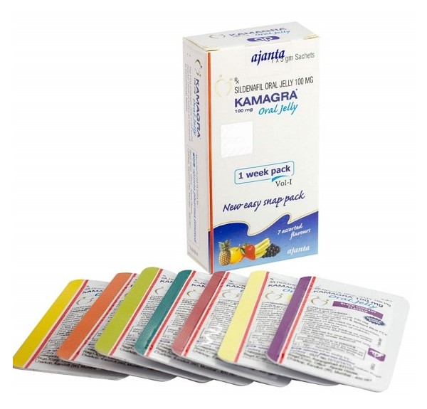 카마그라 오랄제리 KAMAGRA Oral jelly 실데나필 100mg 7팩 x 6박스 아잔타 파마