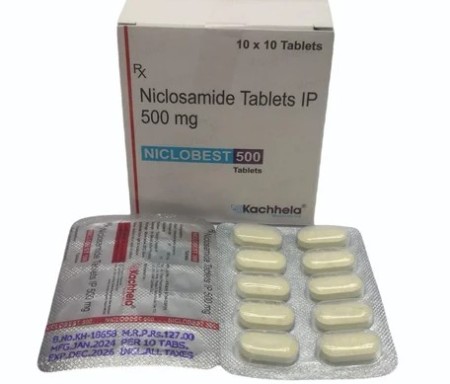 niclobest500 니클로사마이드 500mg 100정 x 1박스  / niclosig 500 mg 100정