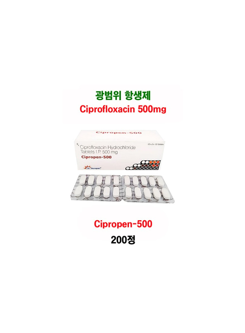 광범위 항생제 Cipropen 500mg   200정