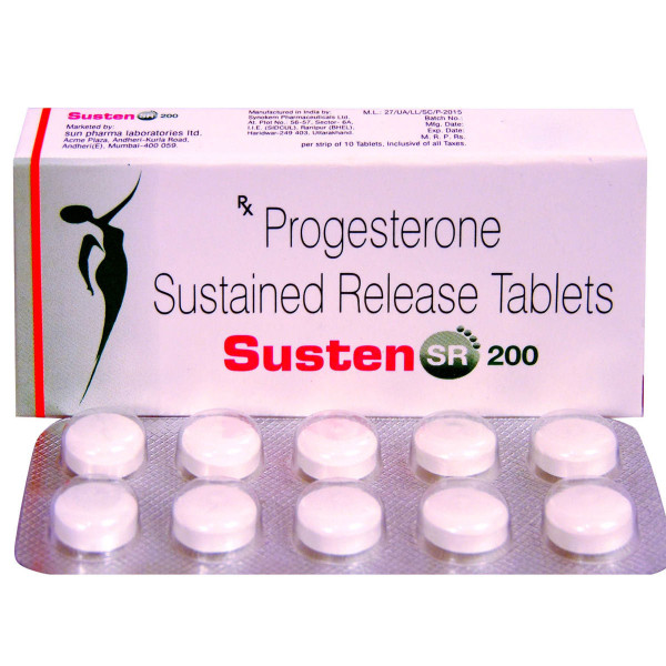 천연 미분화 프로게스테론 200mg 함유 Susten SR 200 100정